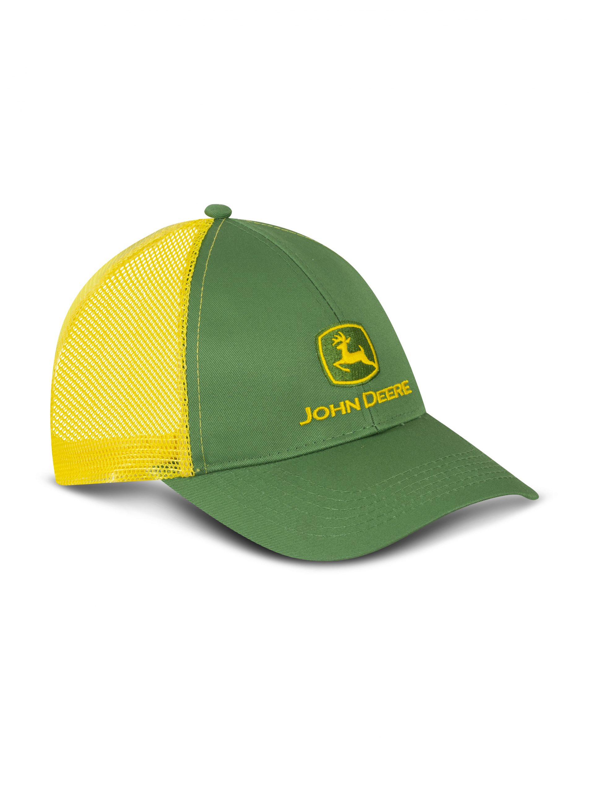  John Deere Gorra de malla verde/amarilla para hombre