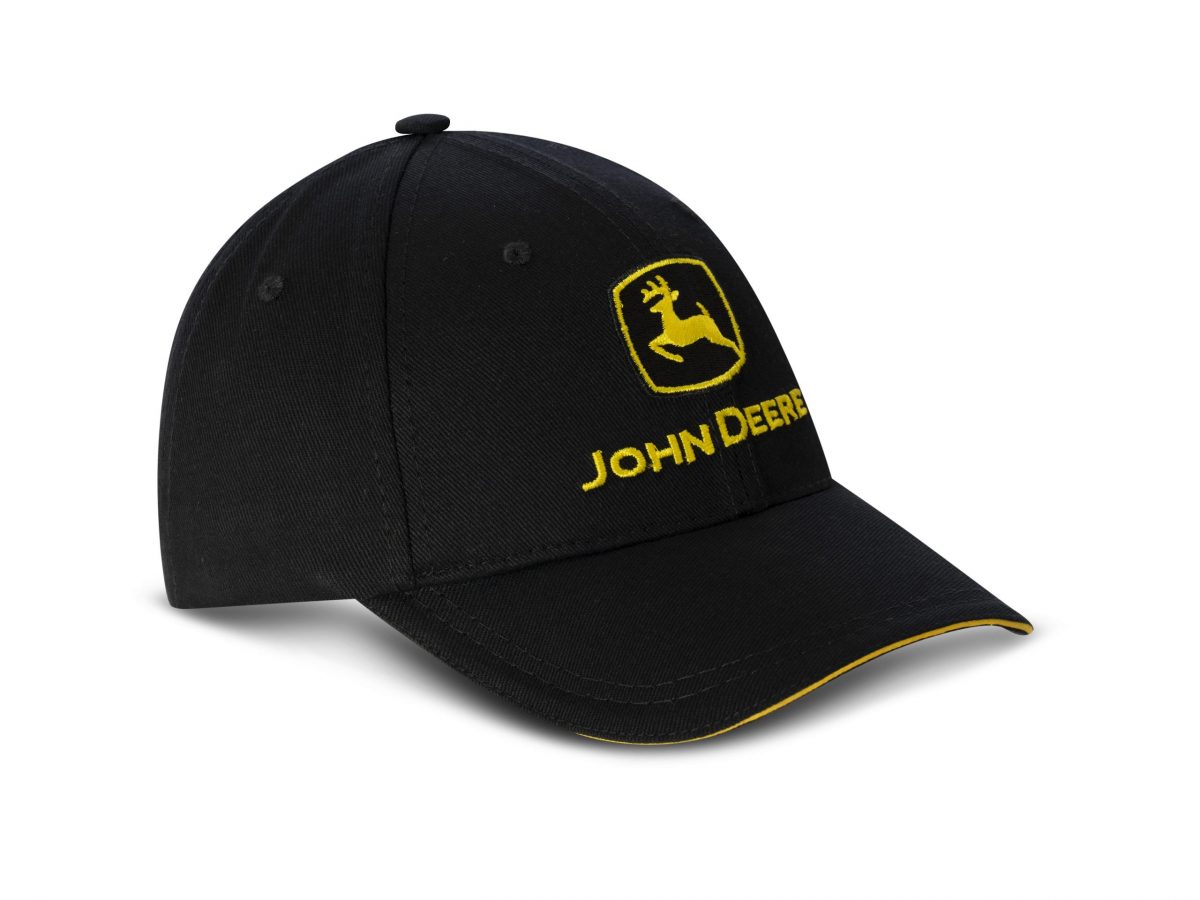 John Deere Gorra con logotipo clásico para hombre, 100 años, color carbón,  Carbón vegetal